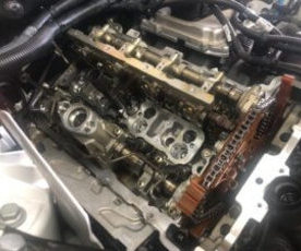 BMW F10 523I N20エンジン　白煙修理