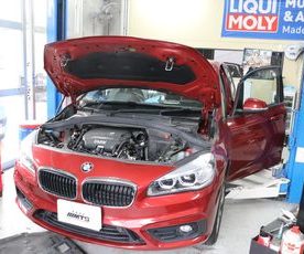 F45 218Dアクティブツアラー車両動き出し注意警告点灯